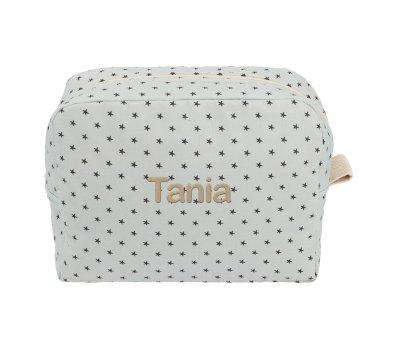 Grande Trousse de Toilette Mini Star Grey Personnalisable