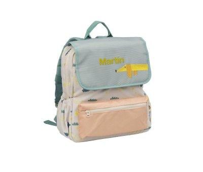 Mochila escolar personalizvel  Flying Dog