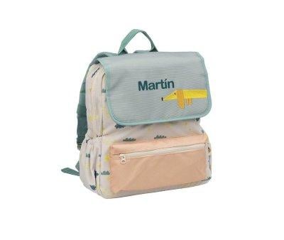 Mochila escolar personalizvel  Flying Dog