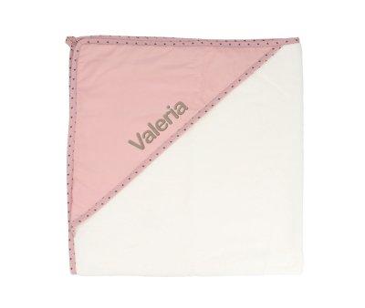 Telo Cappuccio Personalizzabile Mini Star Pink