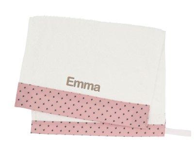 Toalla Guardera Mini Star Pink Personalizable