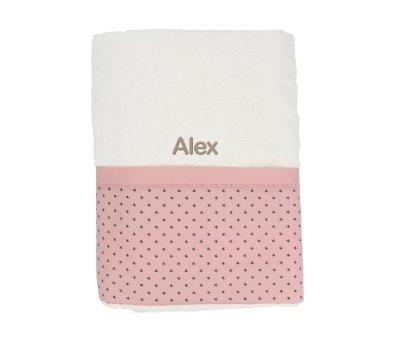 Mini Star Pink Personalized Bath Towel