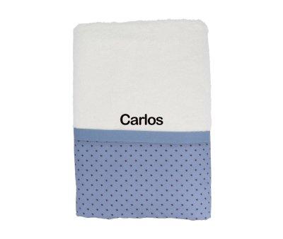 Bath Towel Mini Star Blue Personalised