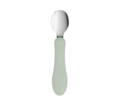 Silicone Bowl + Sage Steel Spoon