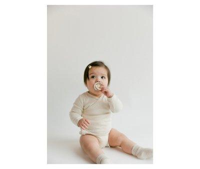 2 BIBS Colour Pacifiers Round Liberty Strawberries and Cream Ivory Mix