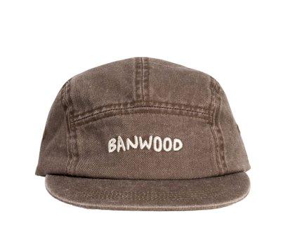 Cappello Visiera Banwood Washed 5 Panel Brown