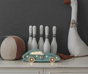 Lampada Mini Race Car Retro Blue