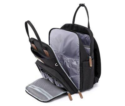 Sac  Dos de Poussette Tout-en-Un Noir