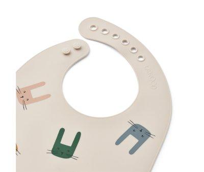2 Bibs Silicone Tilda Bunny / Sandy
