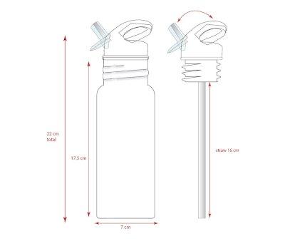 Gourde en Acier Inoxydable Dino Pret Drink Up 500 ml