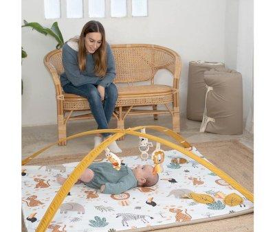 Enrollagateo Impermeable Tucn con Espejo, Arco y Muecos Sensoriales