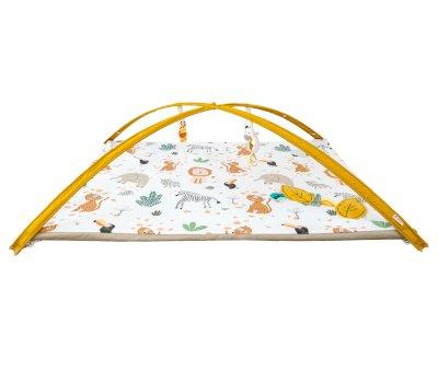 Enrollagateo Impermeable Tucn con Espejo, Arco y Muecos Sensoriales
