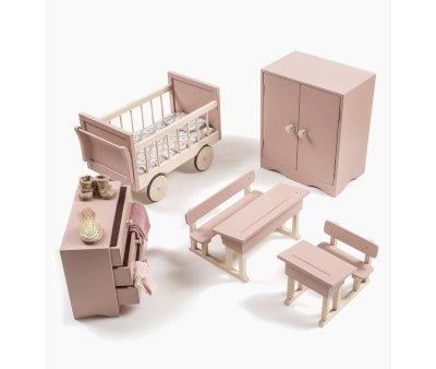 Casettiera Bambole Minikane Ambroise Rosa Polvere
