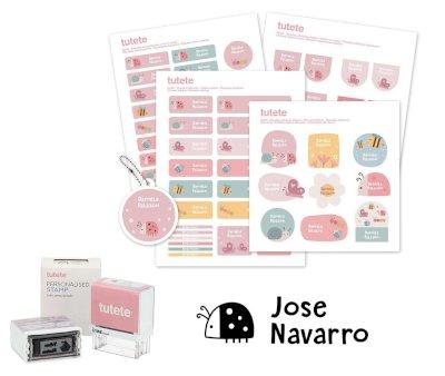 Set Coccinella Bugs Personalizzato Timbro + Combi Termoadesive + Adesive