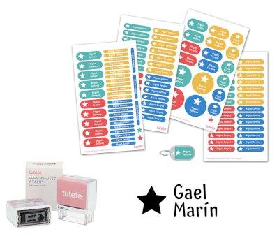 Customized Seal Big Star + Combo Thermos and Star Parcheesi Stickers