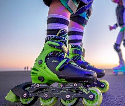 Patins Combinados Non verdes T.30-33