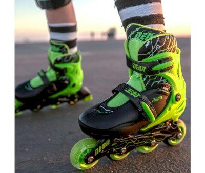 Patins Combinados Non verdes T.30-33