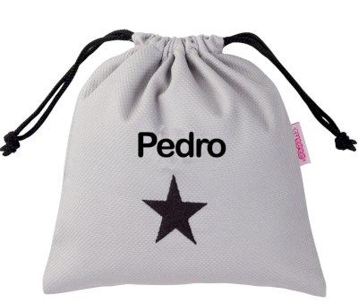 Bolsa Merenda Personalizada Piqu Estrela Preta