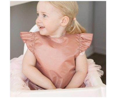 Waterproof Bib Checkers Pink