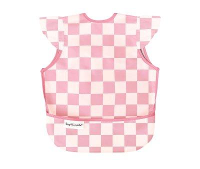 Waterproof Bib Checkers Pink