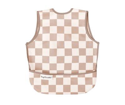 Waterproof Bib Checkers Beige