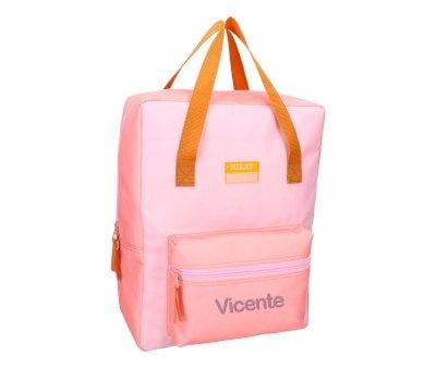 Mochila escolar personalizvel Milky Kiss Bright Vibes Rosa