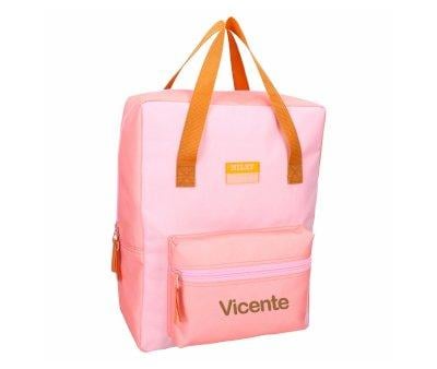 Mochila escolar personalizvel Milky Kiss Bright Vibes Rosa