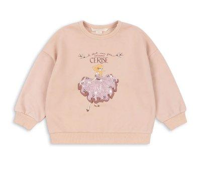 Felpa Lou Glitter Cameo Rose