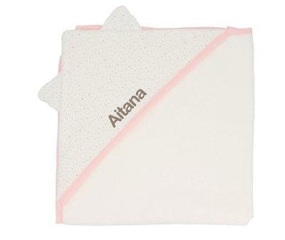 Capa de banho Rosa Rainbow Dots Personalizvel