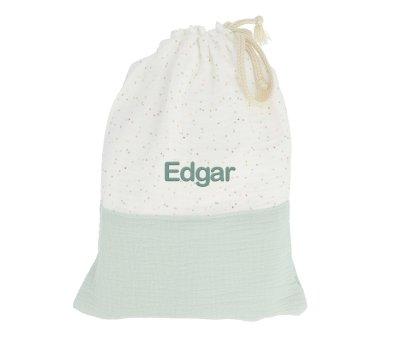Bolsa Merienda Rainbow Dots Verde Personalizable