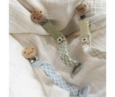 Chupetero BIBS Trenzado Cloud/Iron