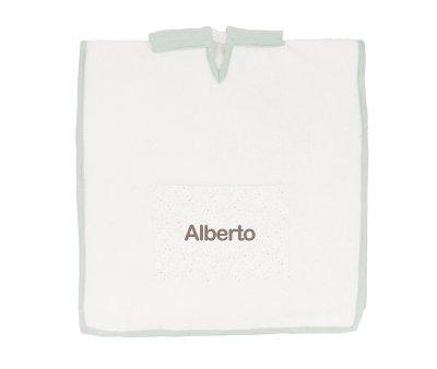 Poncho Rainbow Dots Verde Personalizvel