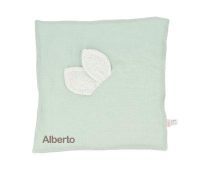 Doudou Rainbow Dots Vert Personnalisable