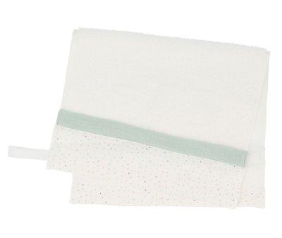 Toalla Guardera Rainbow Dots Verde Personalizable