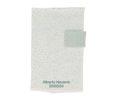 Portadocumentos Rainbow Dots Verde Personalizable