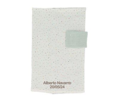 Portadocumentos Rainbow Dots Verde Personalizable