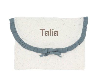 Bolsa para Muda Rainbow Dots Azul Personalizable
