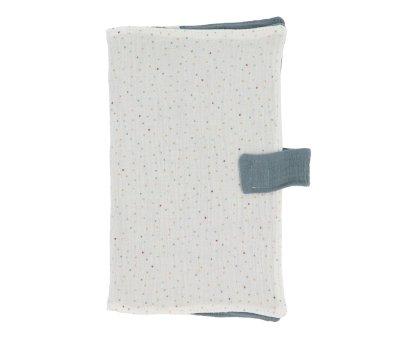 Rainbow Dots Blue Wipes Holder