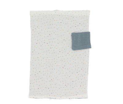 Porte-documents Rainbow Dots Bleu Personnalisable