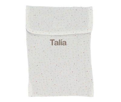 Bolsa para Paales Rainbow Dots Azul Personalizable