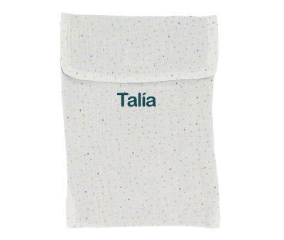 Bolsa para Paales Rainbow Dots Azul Personalizable