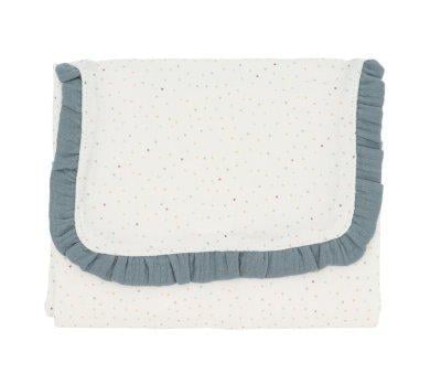 Folding Changer Rainbow Dots Blue