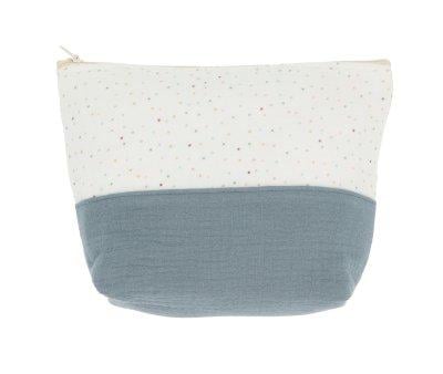 Trousse de Toilette pour Enfants Rainbow Dots Bleu Personnalisable