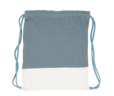 Mochila Saco Rainbow Dots Azul Personalizable