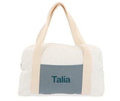 Bolsa de Deporte Rainbow Dots Azul Personalizable
