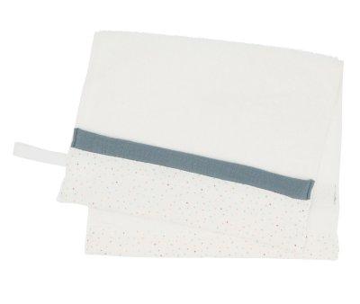 Toalla Guardera Rainbow Dots Azul Personalizable