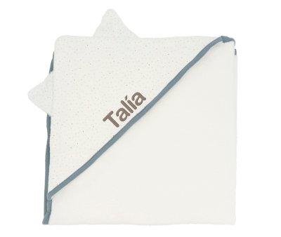 Capa de banho Azul Rainbow Dots Personalizvel