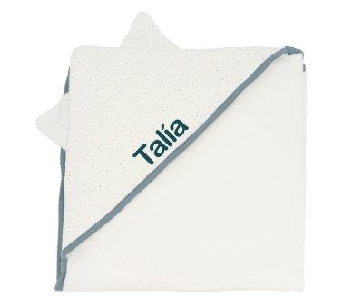 Capa de banho Azul Rainbow Dots Personalizvel