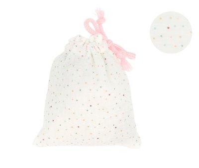 Porte-sucette Rainbow Dots Rose