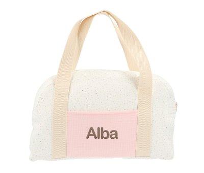 Bolsa de Deporte Rainbow Dots Rosa Personalizable